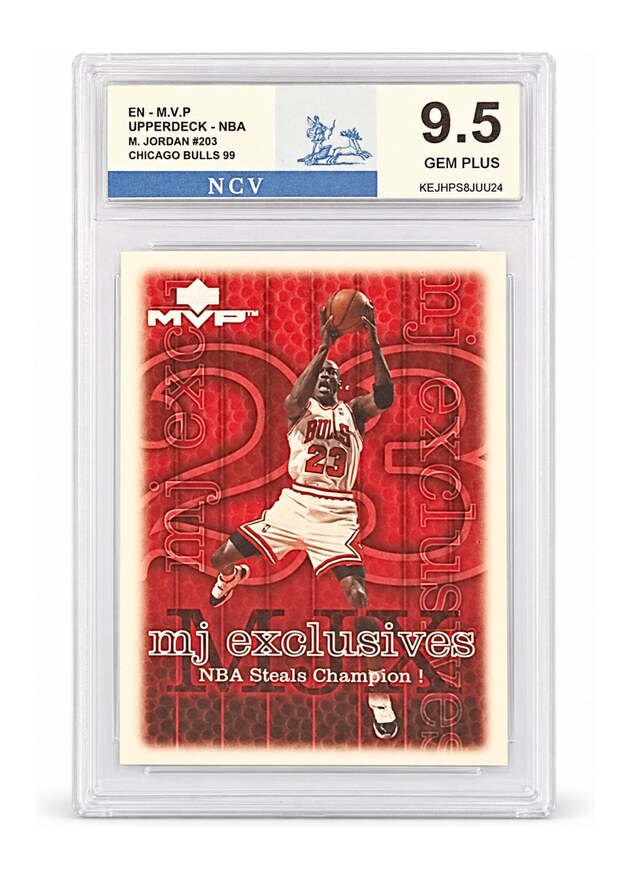 Michael Jordan, Upper Deck MVP 1999, graduada NCV 9,5